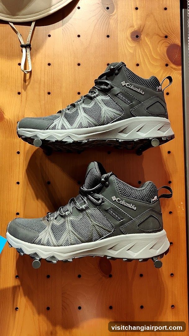 Columbia Hiking Boots Display