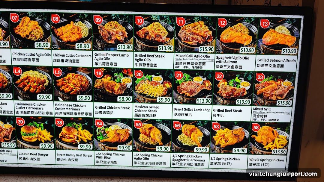 Chinese Restaurant Menu Board