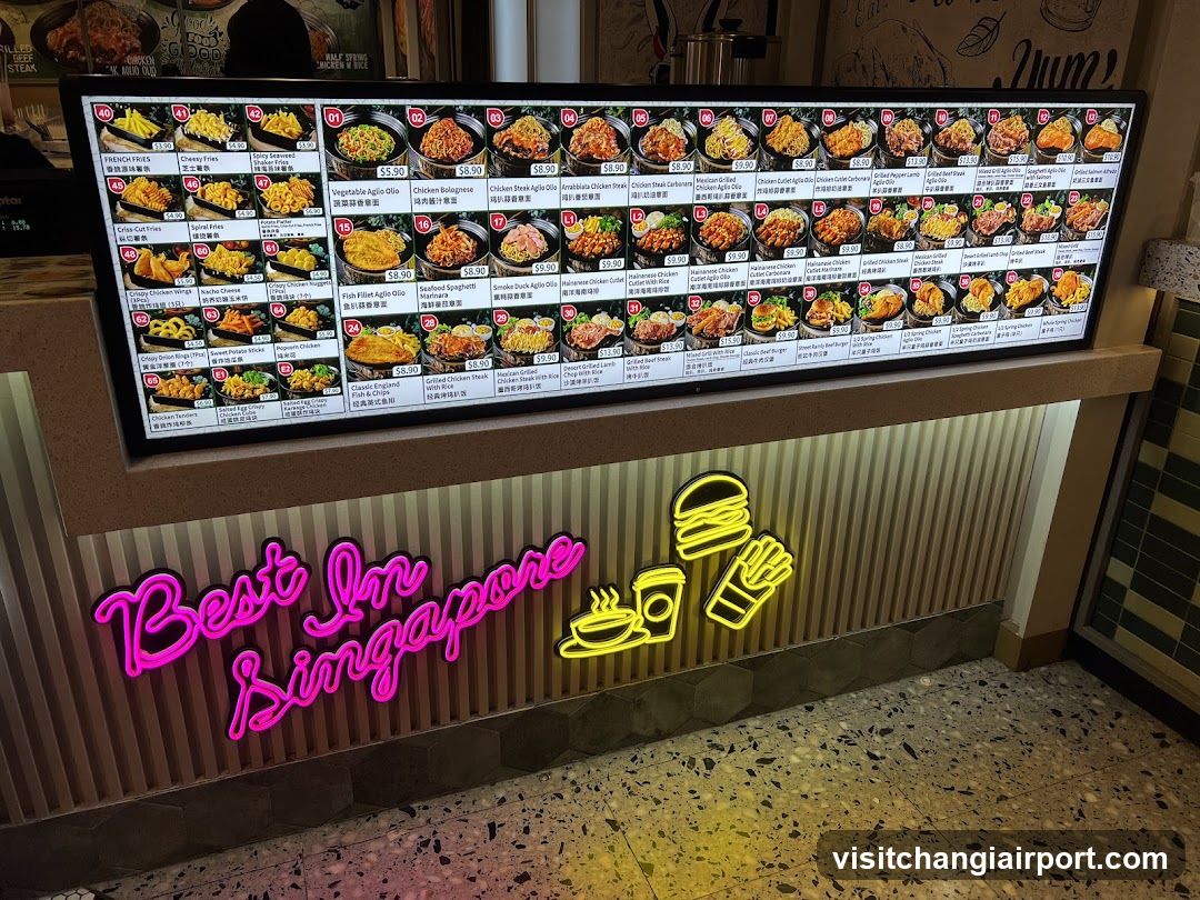 Best In Singapore Menu Board