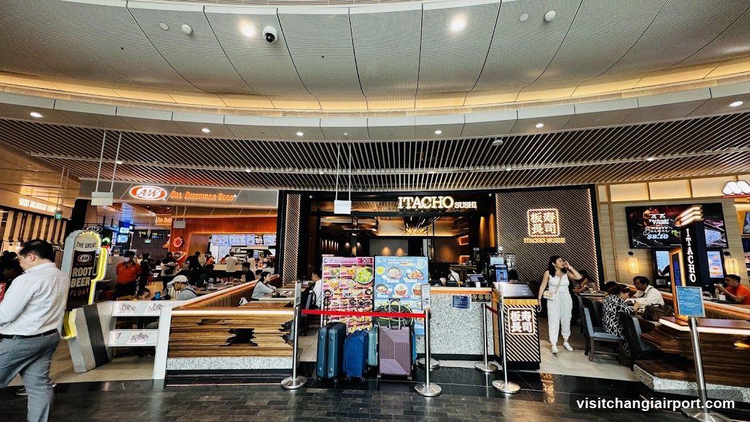 Airport Food Court Interior