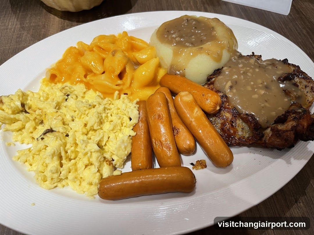 Breakfast Plate with Meat and Sausages