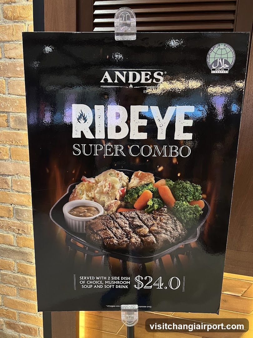 Andes Ribeye Super Combo Menu Board