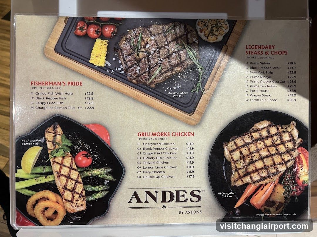 Andes by Astons Menu