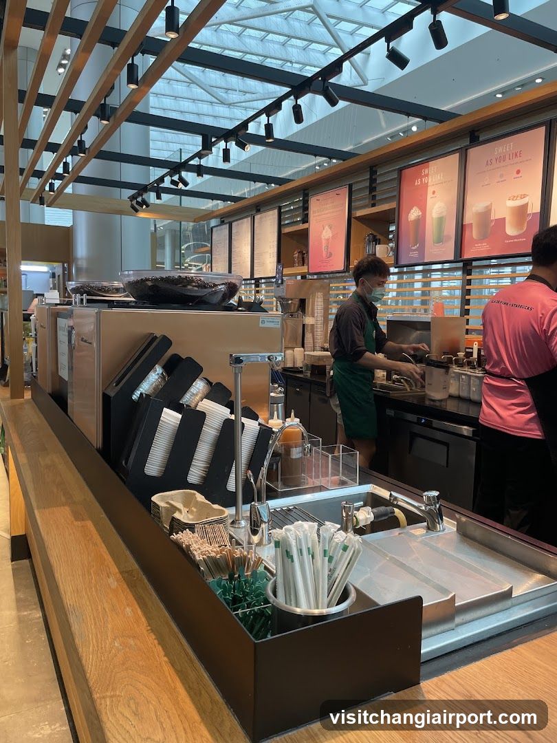 Coffee Shop Interior Counter View
