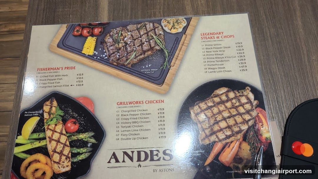 Andes by Astons Menu