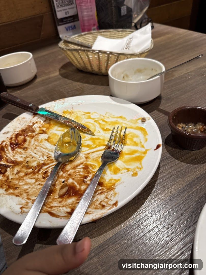 Empty Plate with Utensils