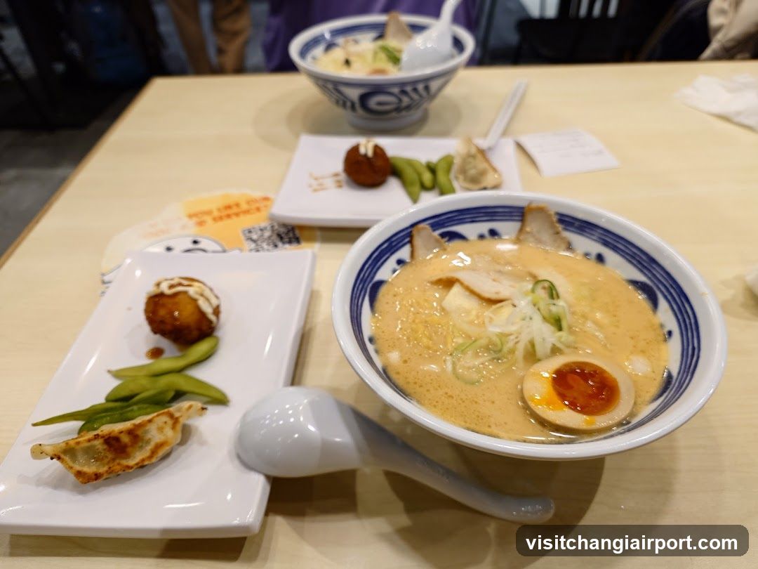 Ramen Meal with Side Dishes