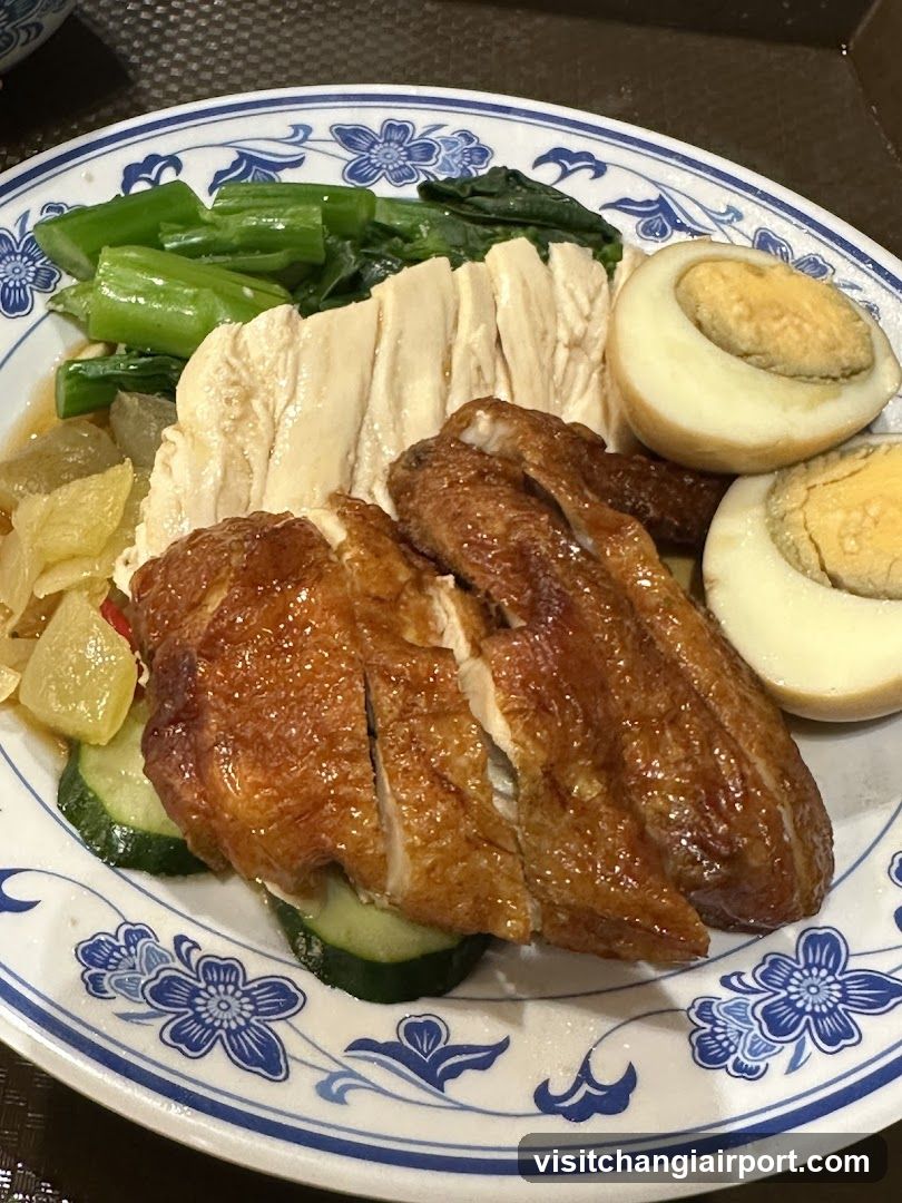 Roasted Chicken Plate with Vegetables and Egg