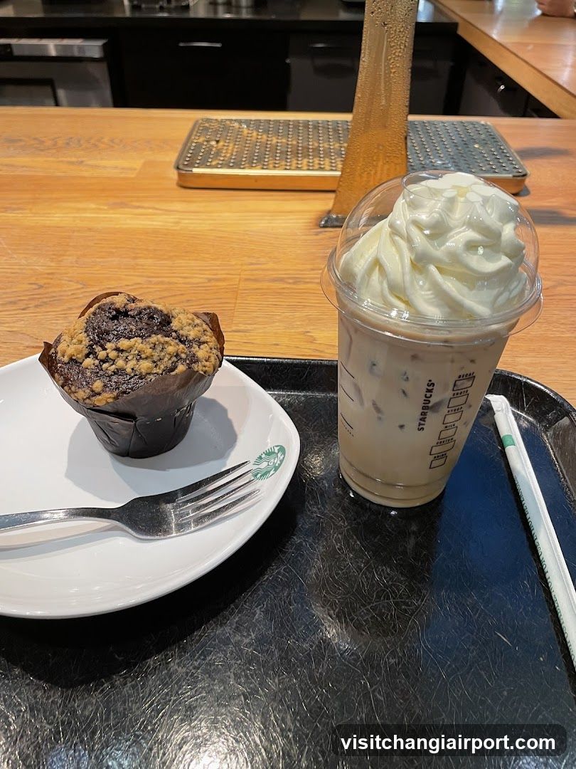 Starbucks Coffee and Muffin