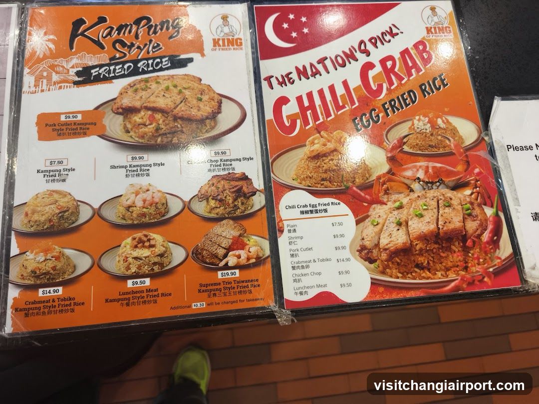 Kampung Style Fried Rice & Chili Crab Menu