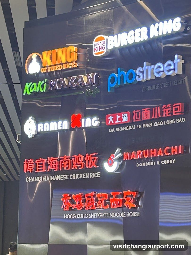 Food Court Signage Display