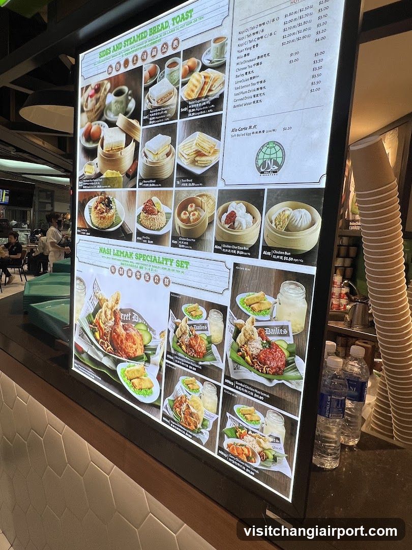 Food Menu Board Display