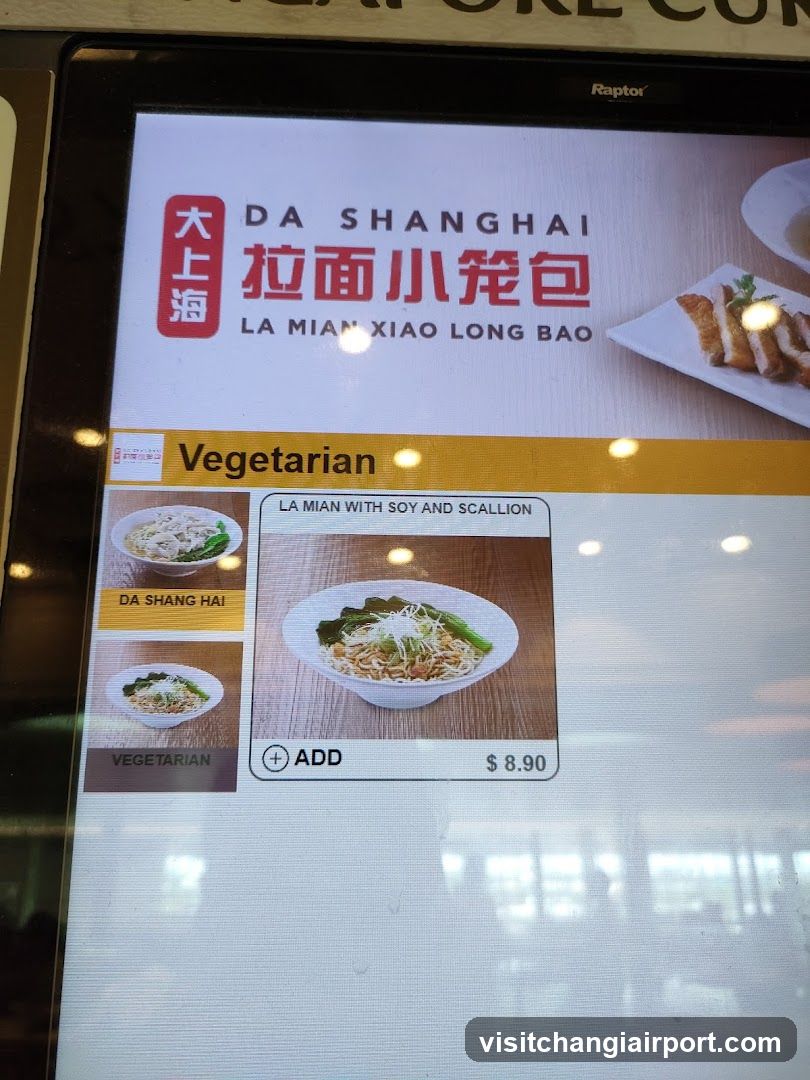 Da Shanghai Menu Display