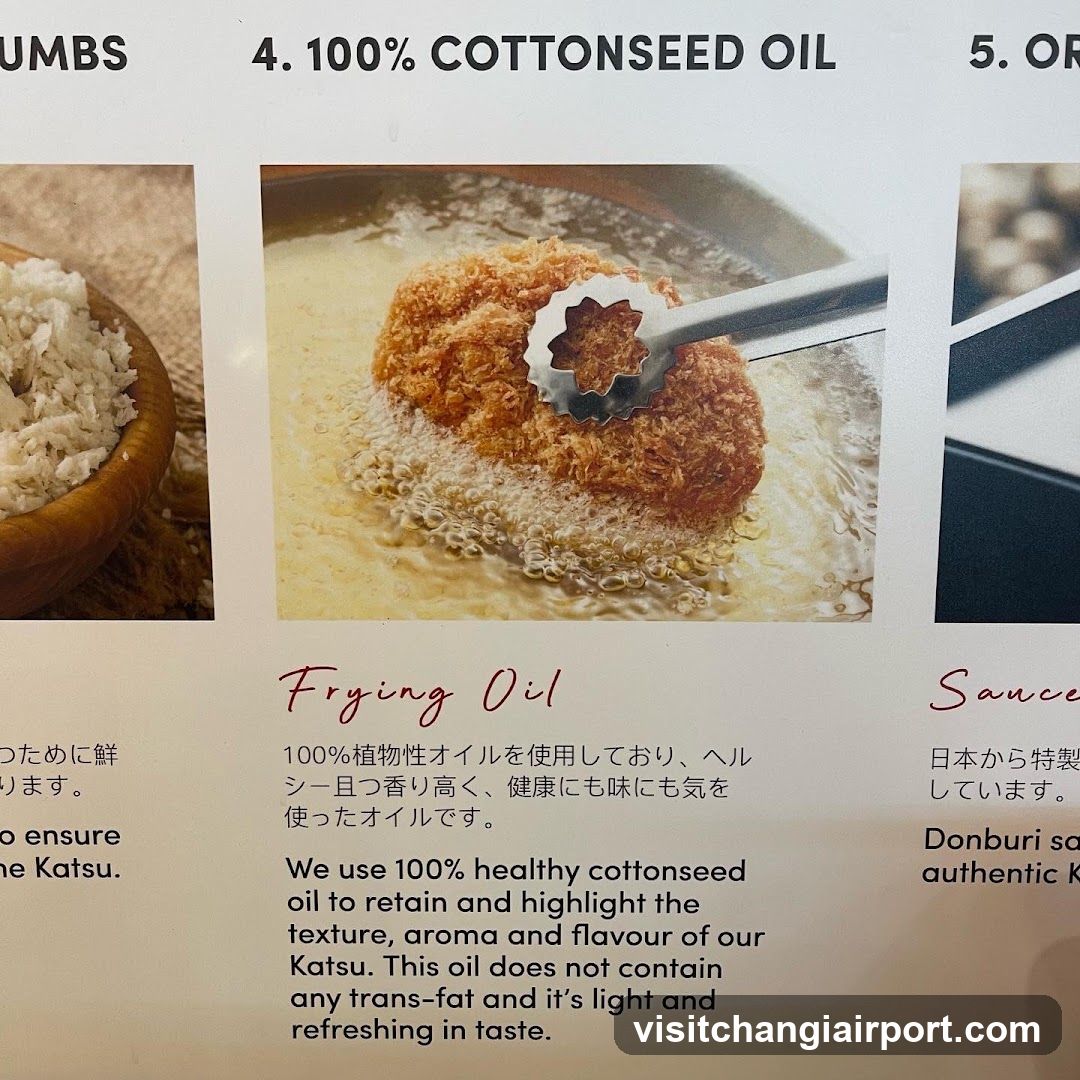 Cottonseed Oil Katsu Menu Item