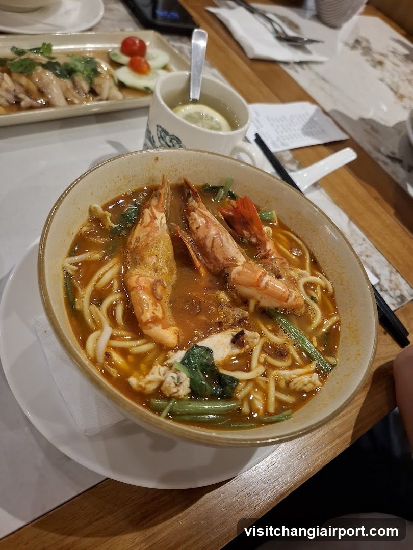 Shrimp Noodle Soup with Side Dish
