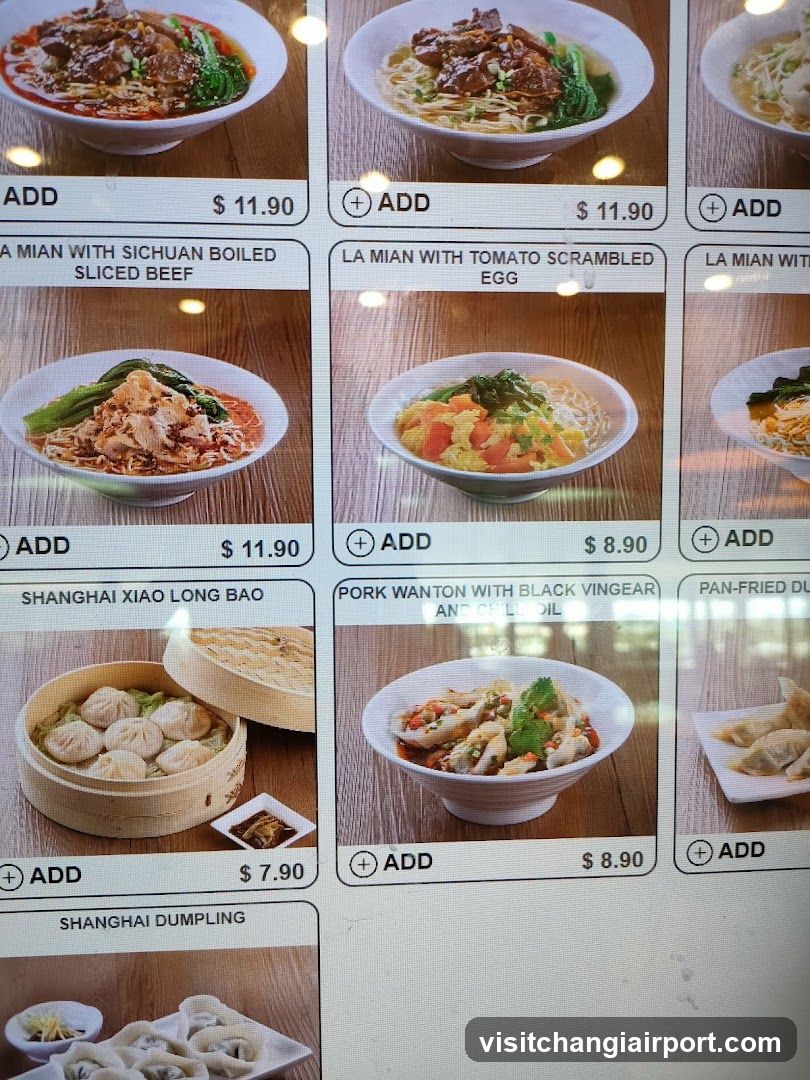 Asian Noodle and Dumpling Menu Board