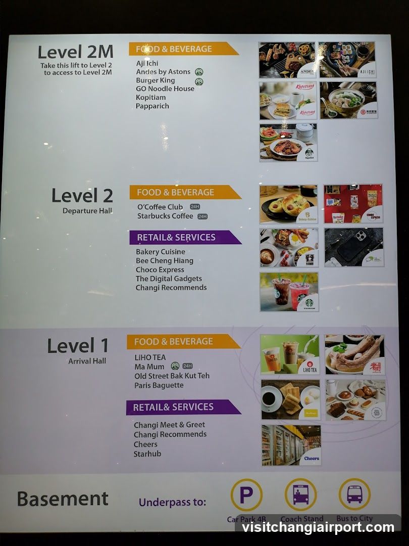 Changi Airport Food & Beverage Guide