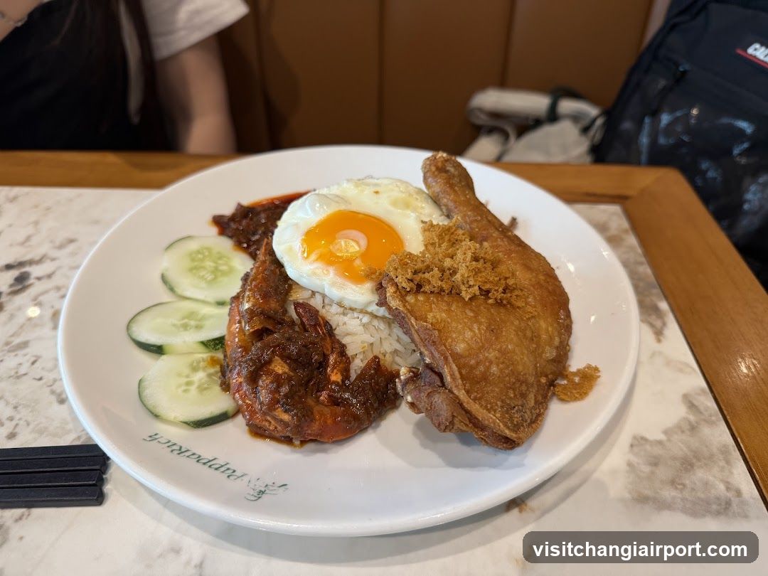 Chicken Rice with Fried Egg
