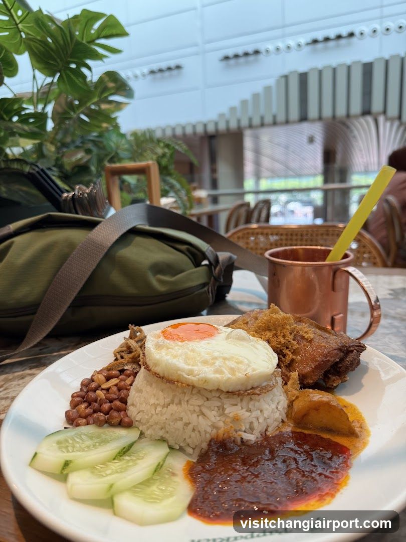 Nasi Lemak Plate with Copper Mug