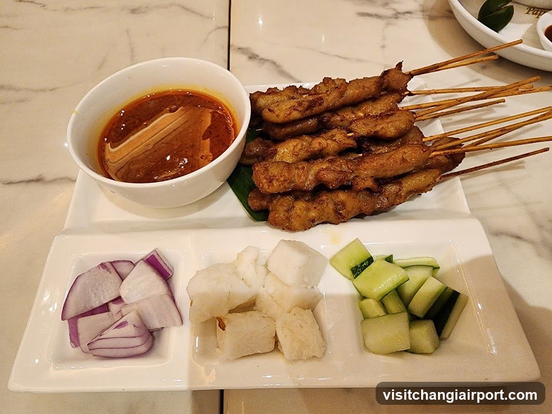 Sambal Chicken Satay with Side Dishes