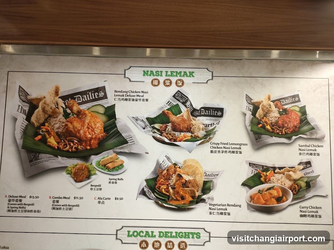Nasi Lemak Menu Board
