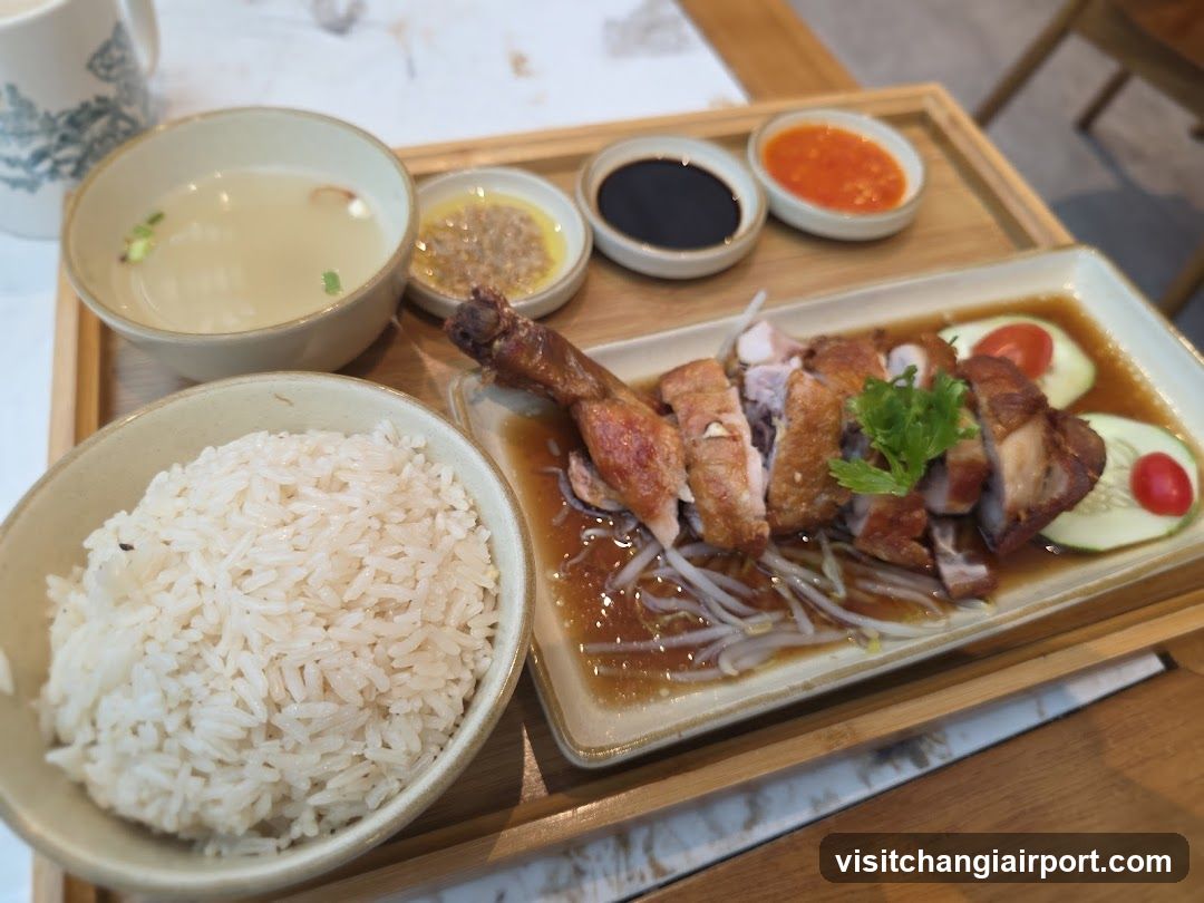 Hainanese Chicken Rice Plate