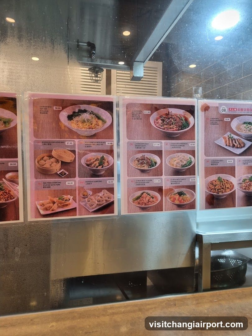 Restaurant Menu Display