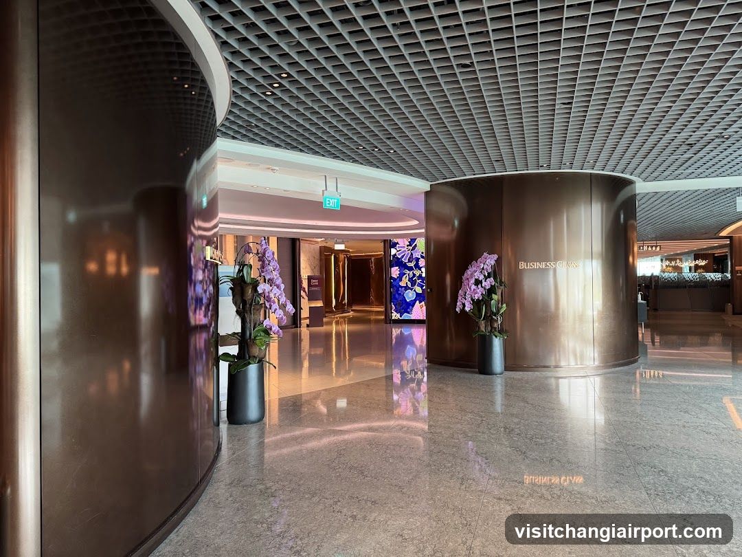 Lobby Interior with Floral Decor