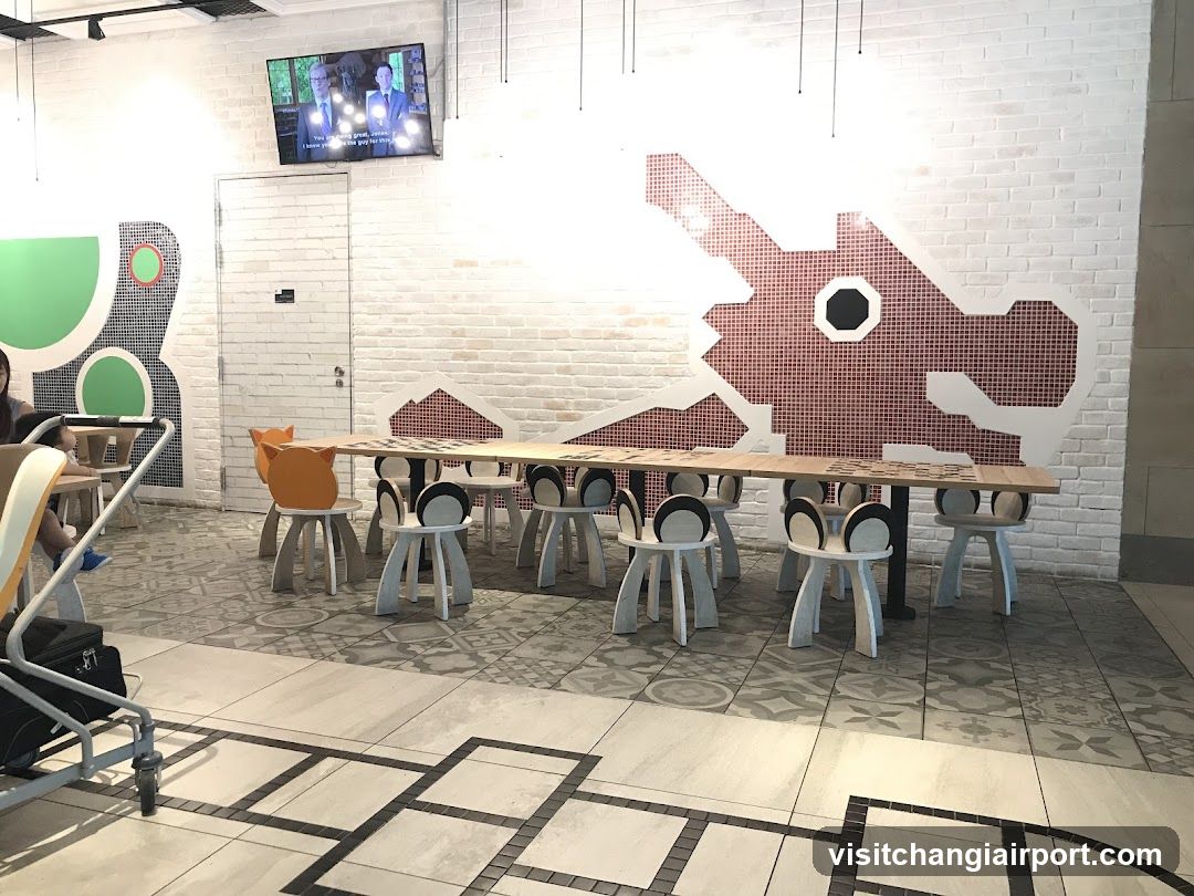 Interior Dining Area with Artistic Wall Decor