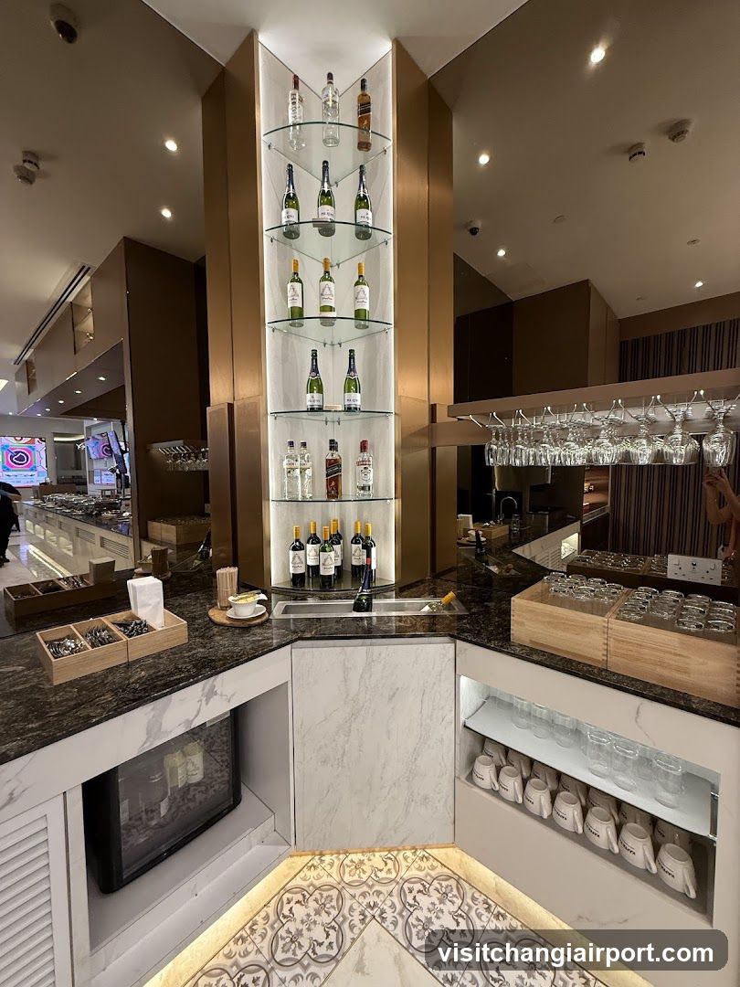 Bar Interior with Wine Display