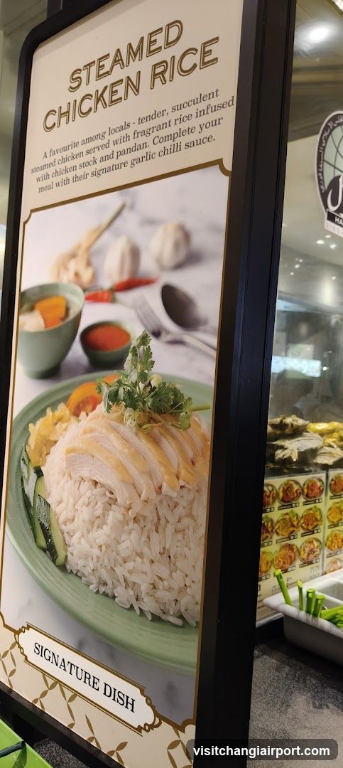 Steamed Chicken Rice Signage