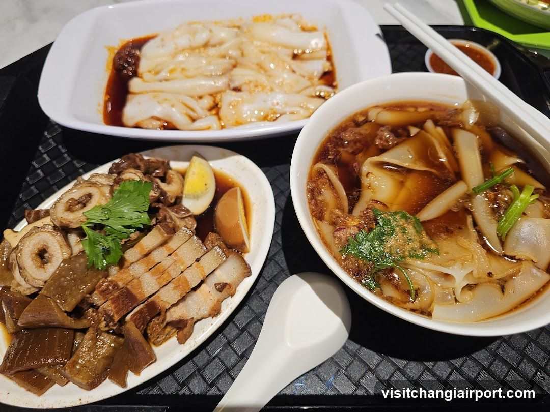 Food Tray with Chinese Dishes