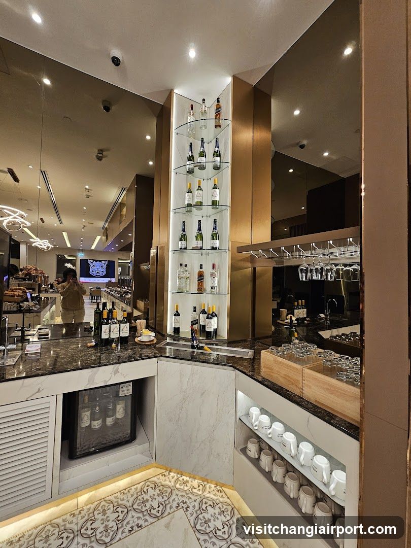 Bar Interior with Wine Display