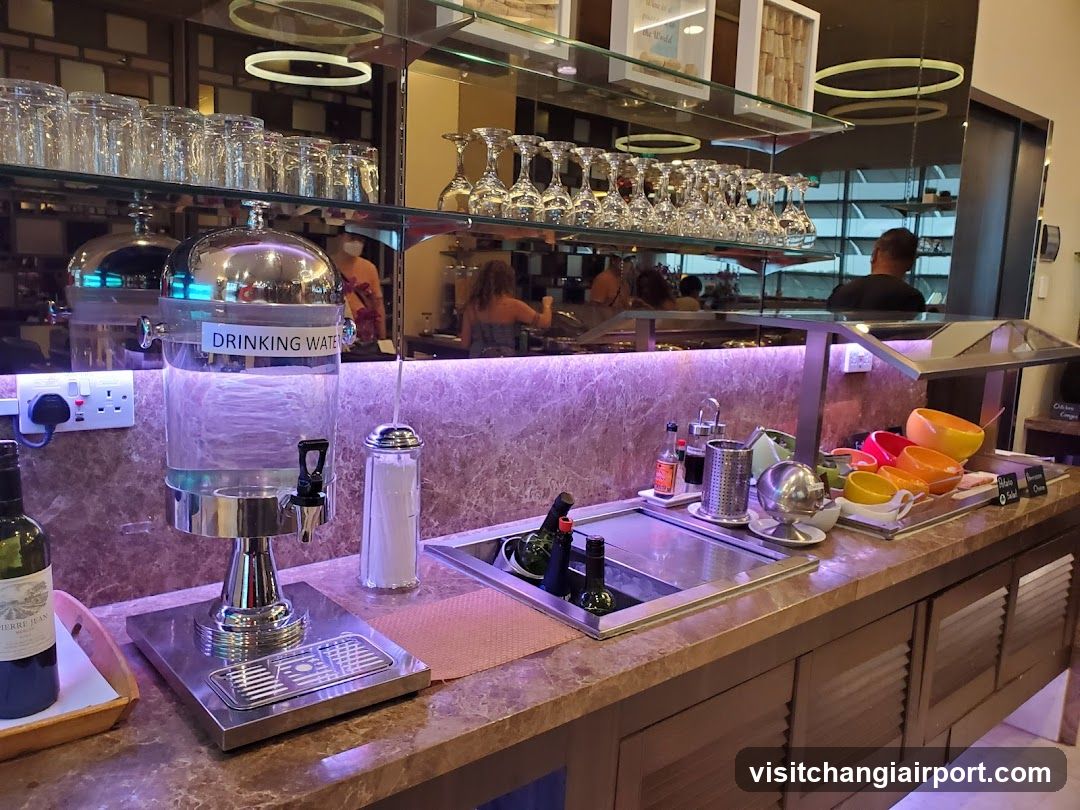 Drinking Water Station and Bar Area