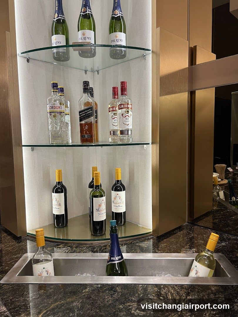 Bar Display with Wine and Spirits