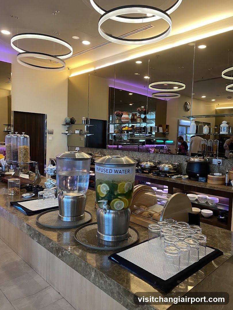 Beverage Station in Hotel Lobby