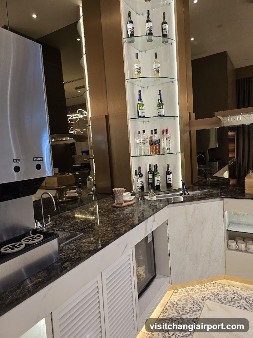 Bar Interior with Wine Display