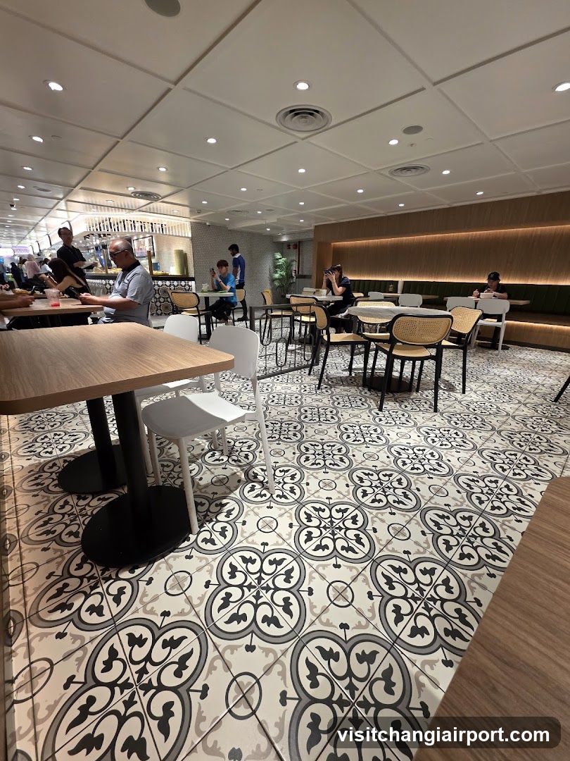 Interior of a modern café or restaurant