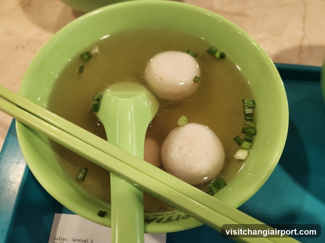 Bowl of Fish Ball Soup