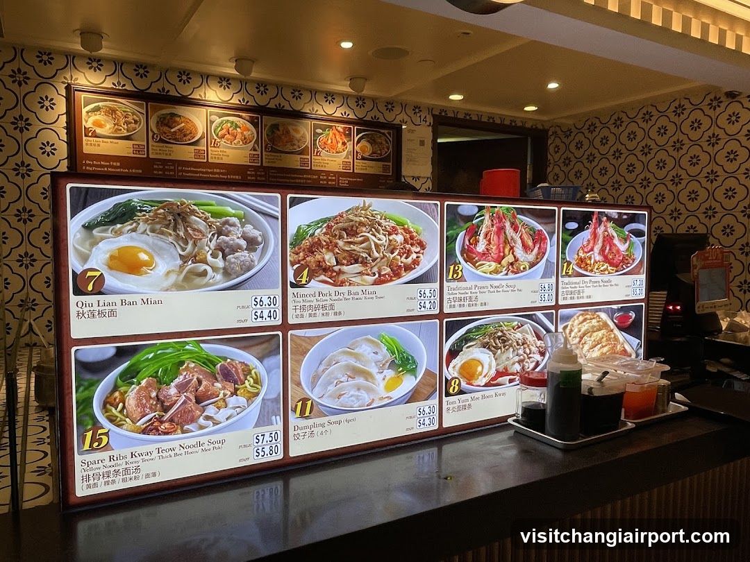 Noodle Shop Menu Board