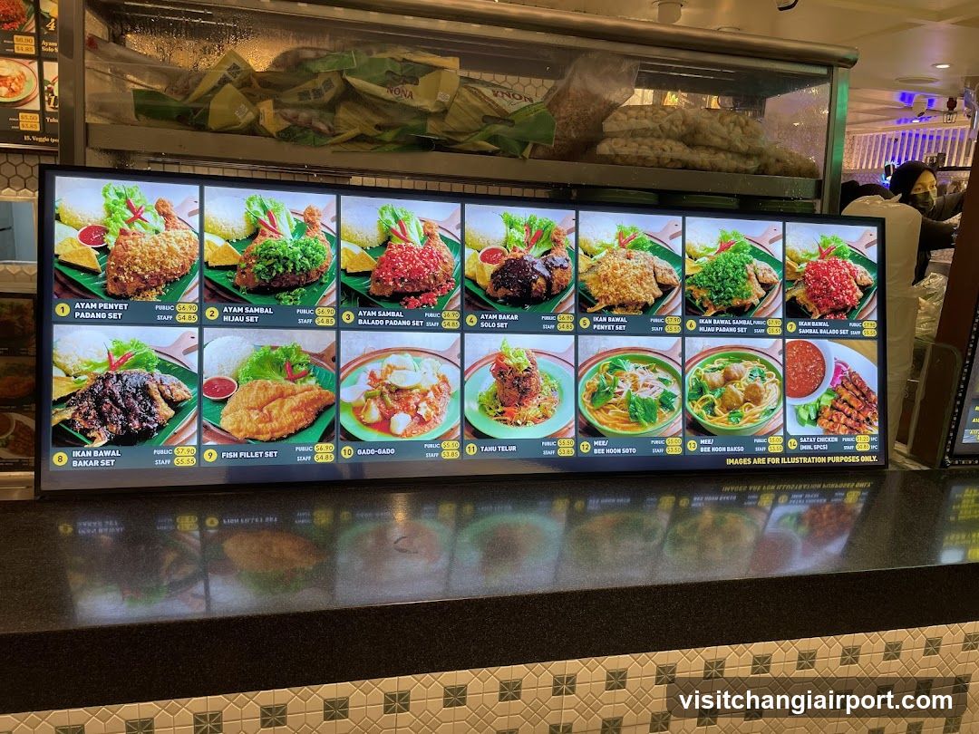 Food Menu Board Display