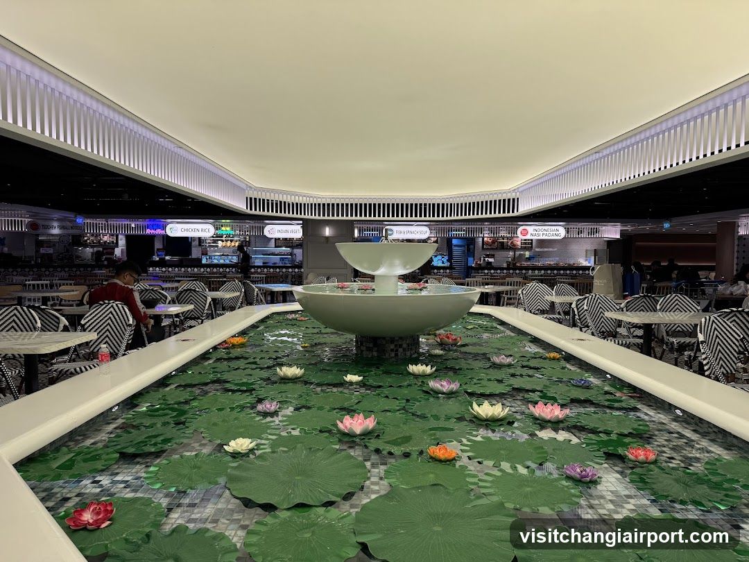 Indoor Water Feature with Lotus Pond