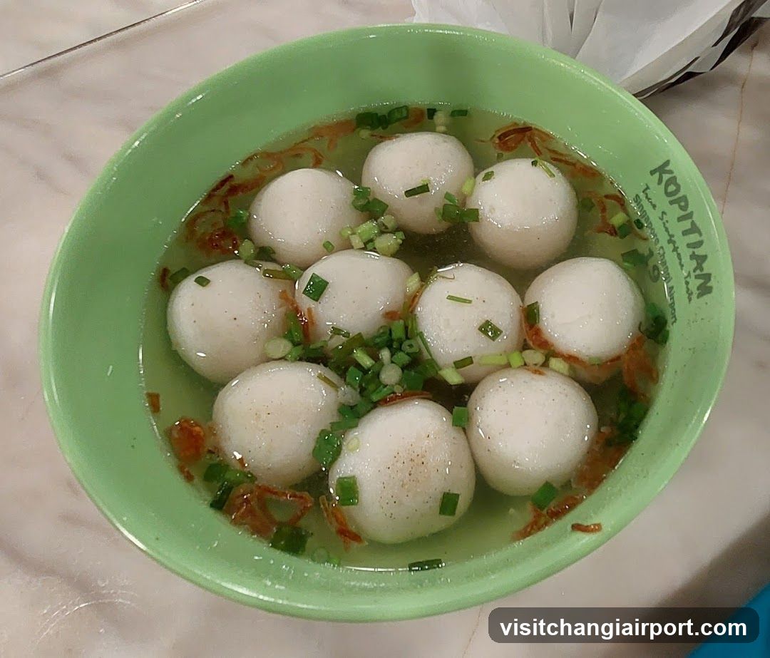 Bowl of Fish Balls Soup