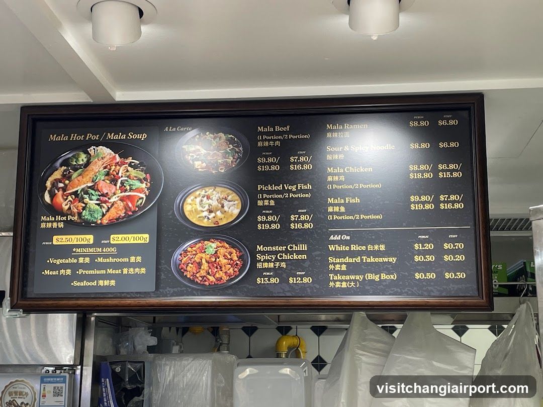 Mala Hot Pot / Mala Soup Menu Board