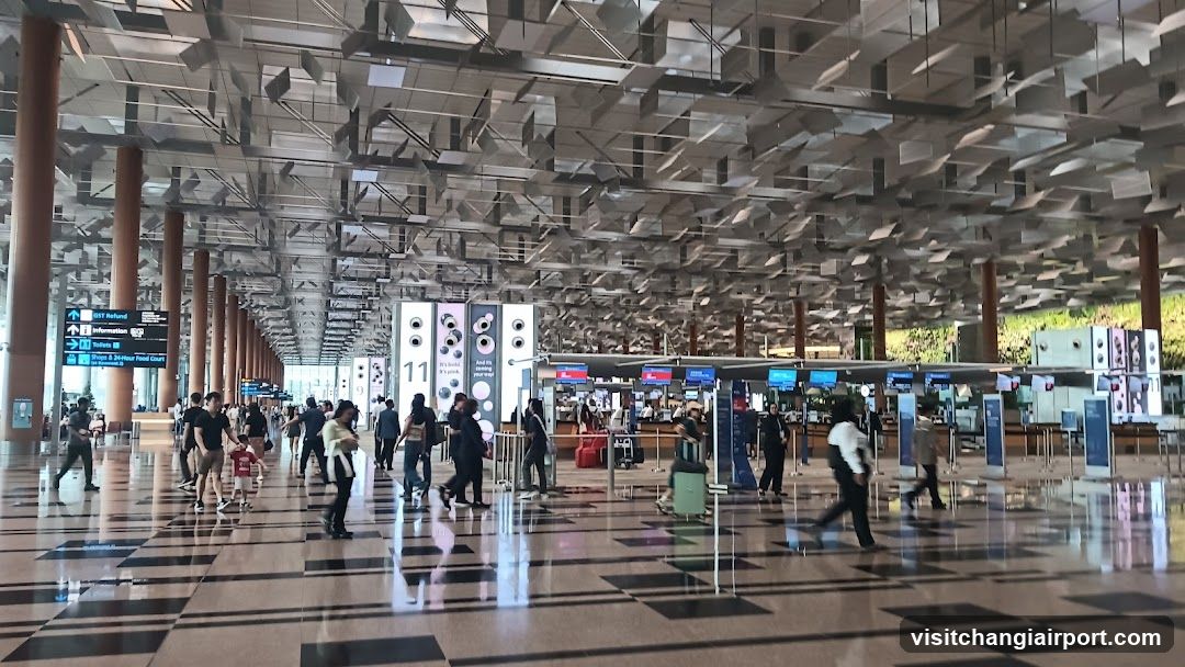 Airport Terminal Hallway