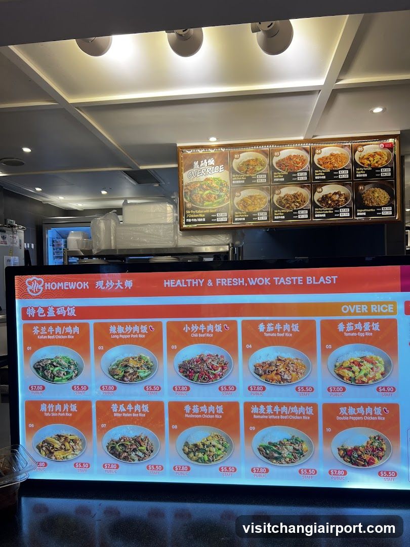 Homewok Menu Board