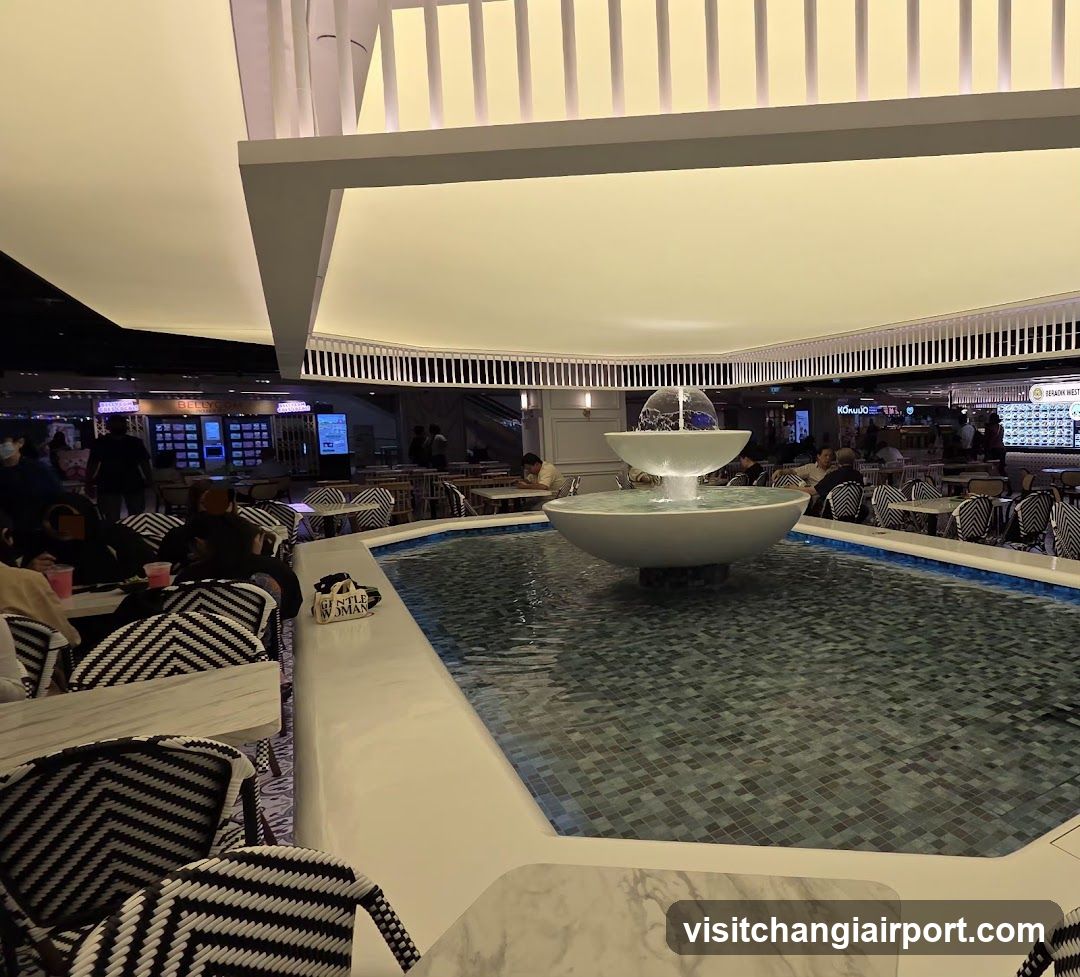 Indoor Lounge with Fountain