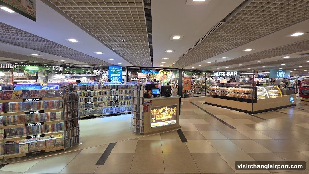 Shopping Mall Interior with Retail Sections