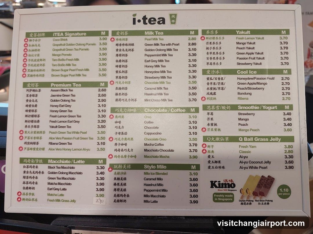 i-tea Menu Board