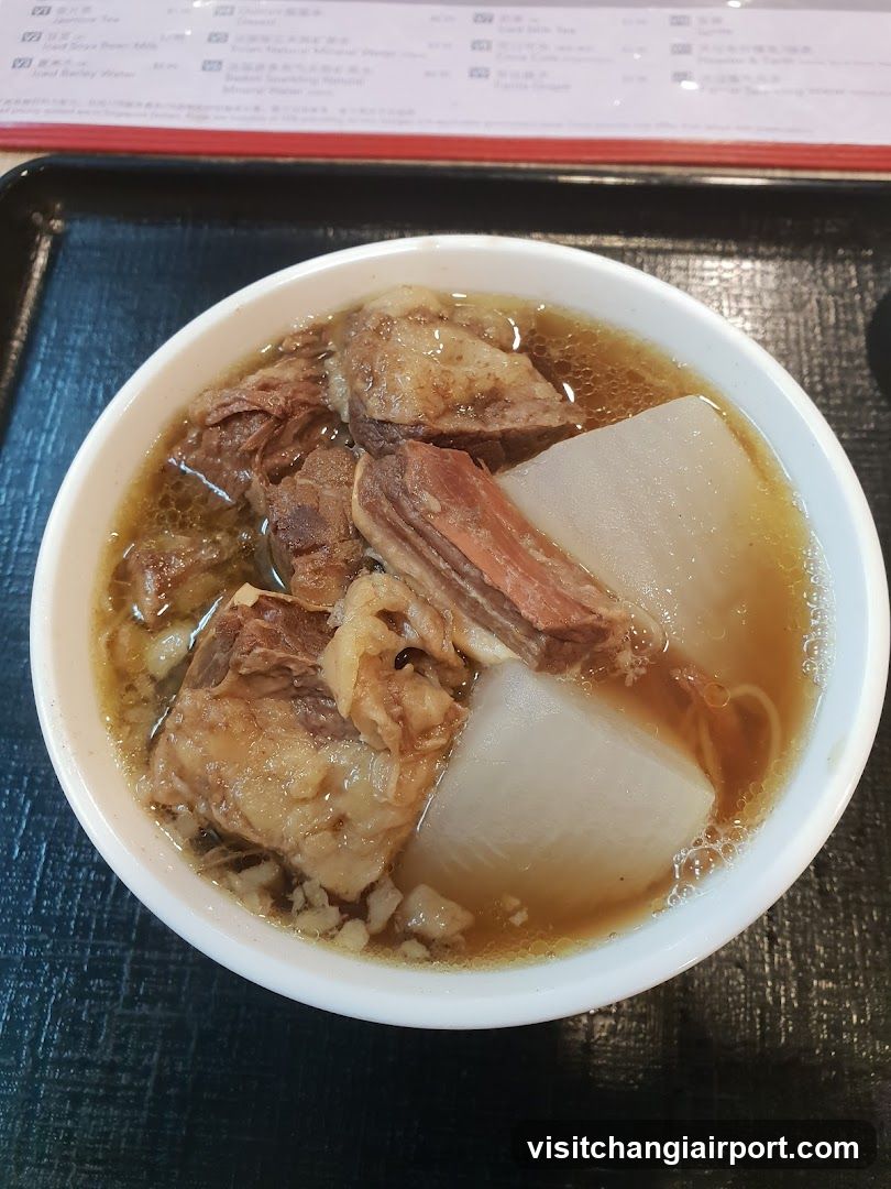 Bowl of Beef and Radish Soup